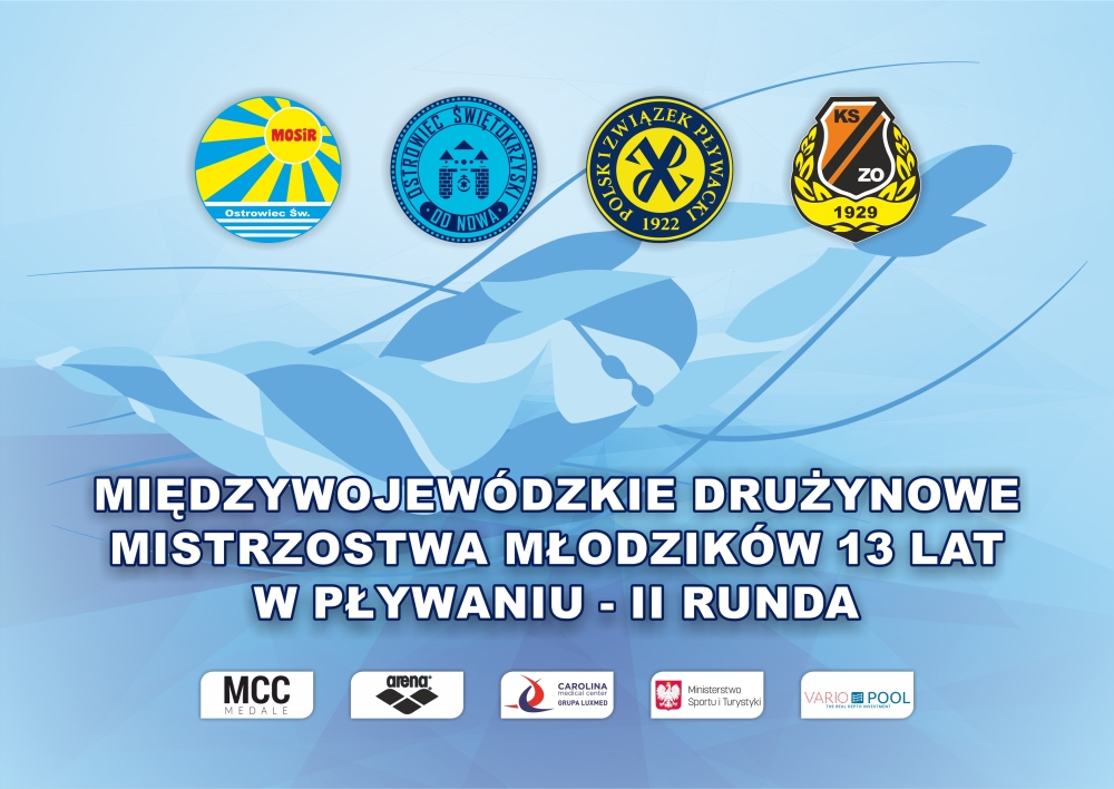 Grafika promująca zawody, przedstawiająca nazwę imprezy oraz logotypy organizatorów i partnerów.